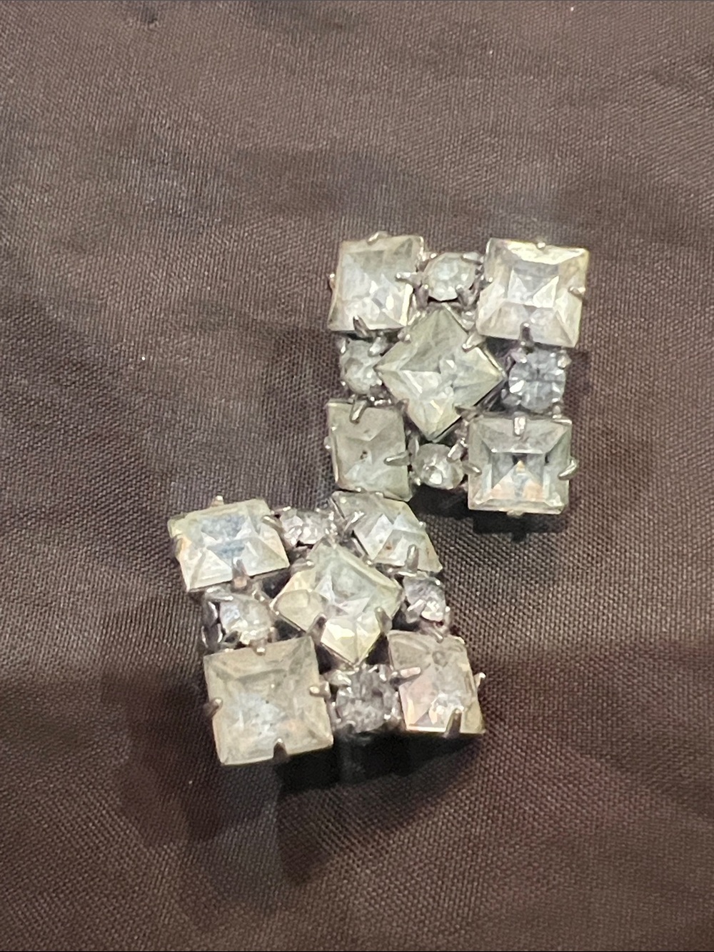 Mid century modern ‘Ice Cluster’ earrings